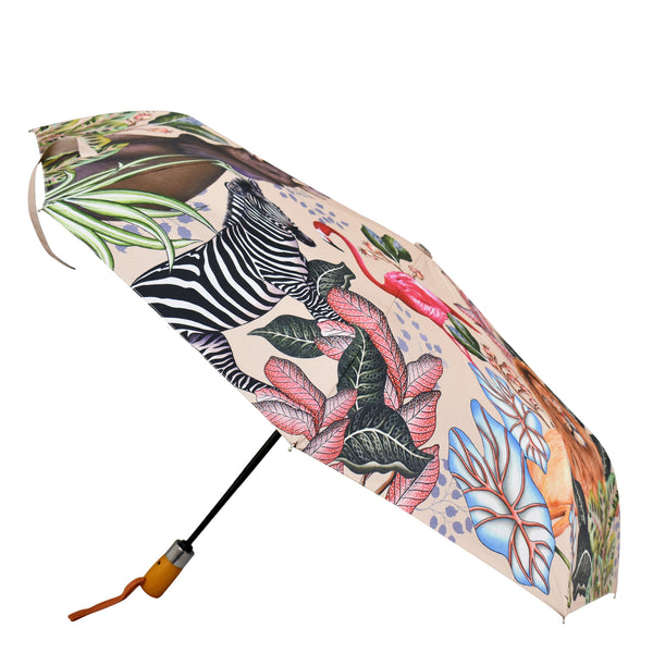 Anuschka Auto Open/ Close Printed Umbrella - 3100