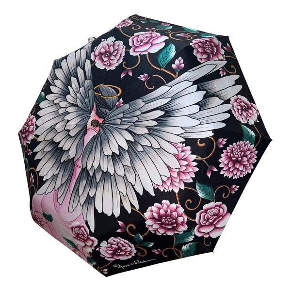 Anuschka Auto Open/ Close Printed Umbrella - 3100