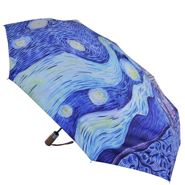 Anuschka Auto Open/ Close Printed Umbrella - 3100