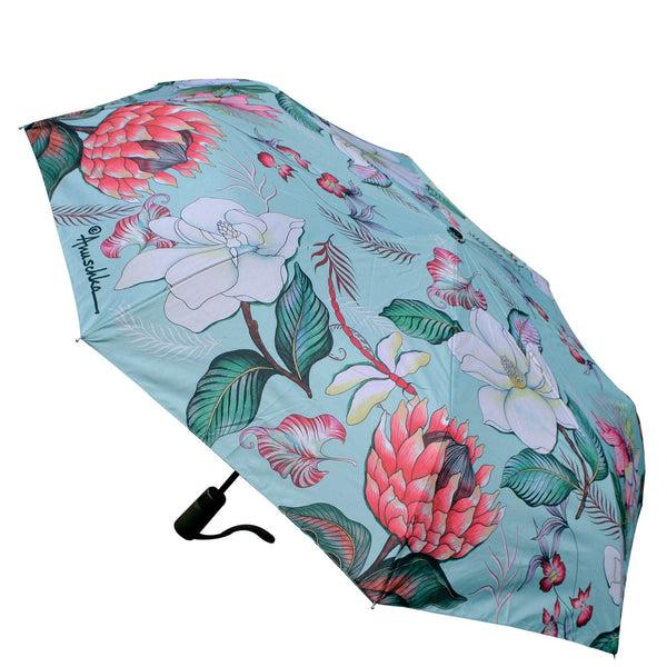 Anuschka Auto Open/ Close Printed Umbrella - 3100
