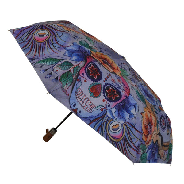 Anuschka Auto Open/ Close Printed Umbrella - 3100
