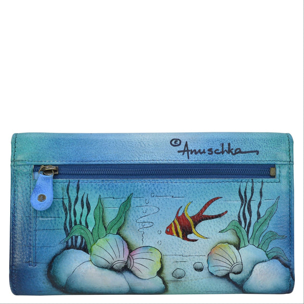 Anuschka Checkbook Clutch With RFID - 1153