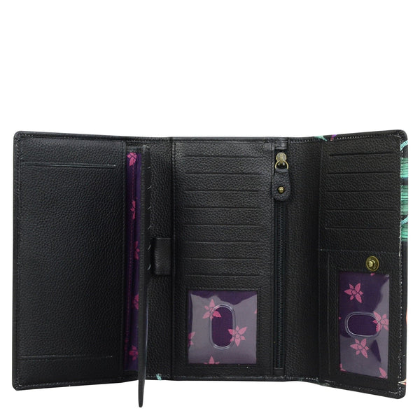 Anuschka Checkbook Clutch With RFID - 1153
