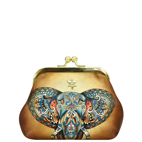 anuschka Clasp Pouch With Key Fobs - 1177