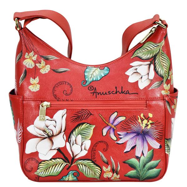 Anuschka Classic Hobo With Side Pockets - 382