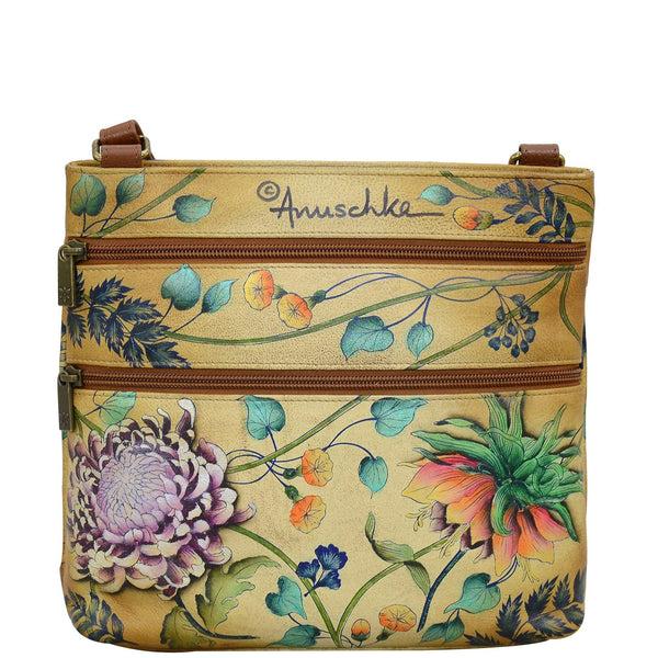 Anuschka Crossbody With Front Zip Organizer - 651