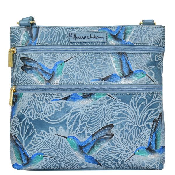 Anuschka Crossbody With Front Zip Organizer - 651