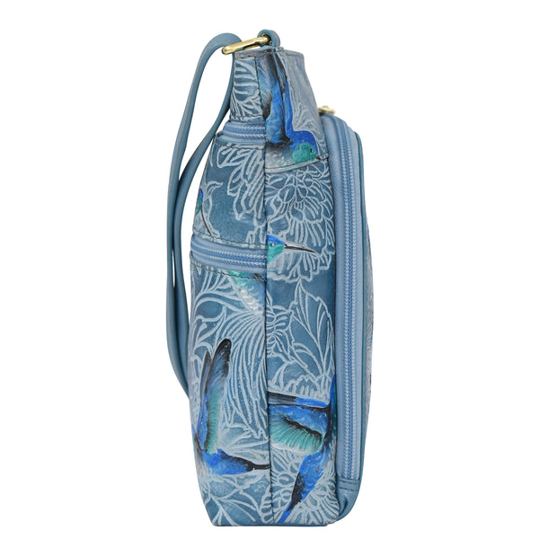 Anuschka Crossbody With Front Zip Organizer - 651