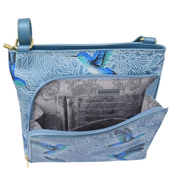 Anuschka Crossbody With Front Zip Organizer - 651