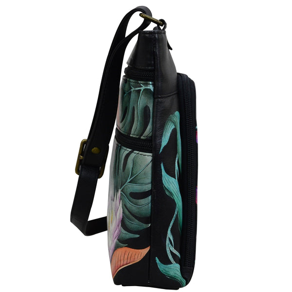 Anuschka Crossbody With Front Zip Organizer - 651