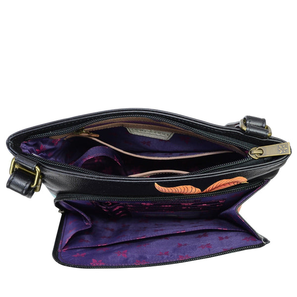 Anuschka Crossbody With Front Zip Organizer - 651