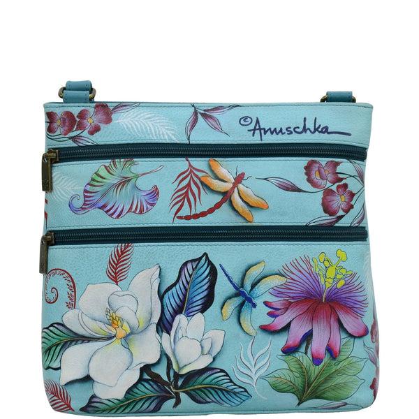 Anuschka Crossbody With Front Zip Organizer - 651