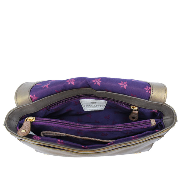 Anuschka Flap Crossbody With Shoulder Strap - 7611