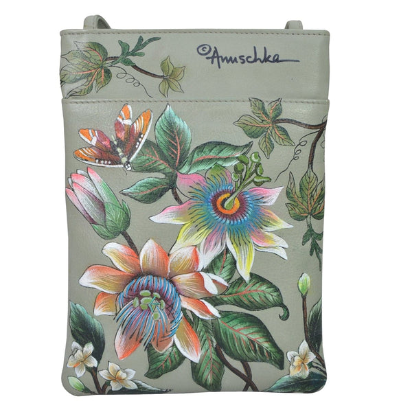 Anuschka Mini Double Zip Travel Crossbody - 448