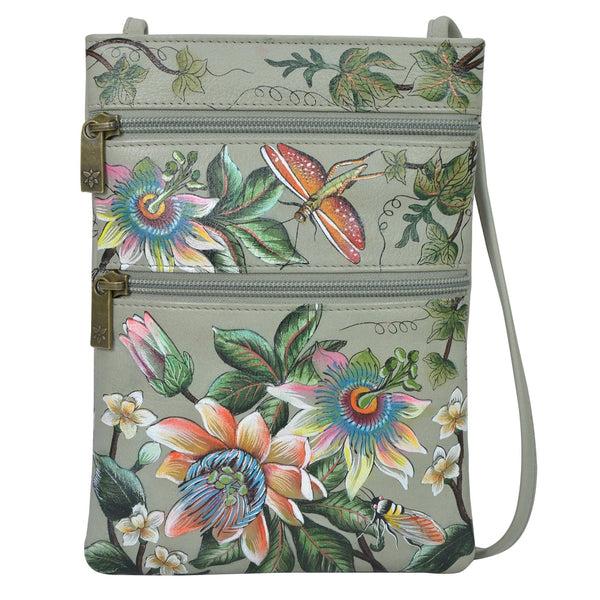 anuschka Mini Double Zip Travel Crossbody - 448