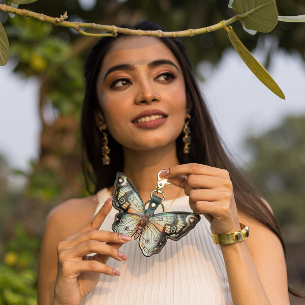 Anuschka Painted Leather Bag Charm K0007 - Keycharms