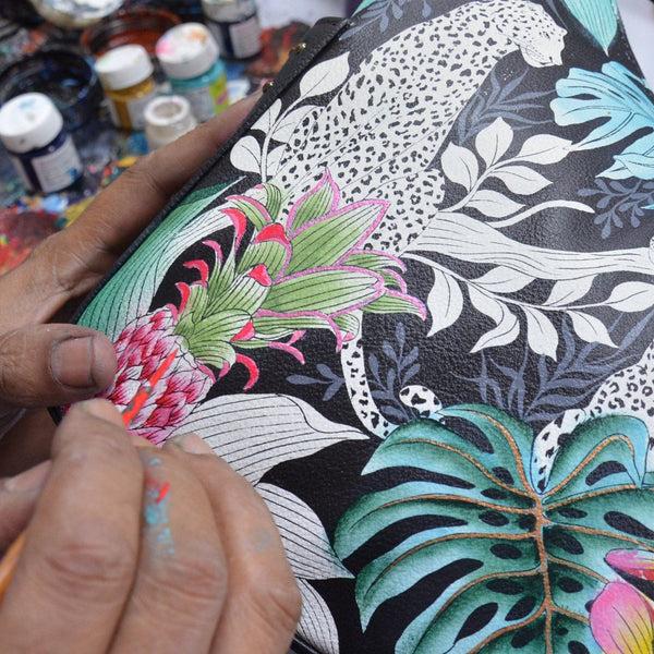 Anuschka Painted Leather Bag Charm K0032 - Keycharms