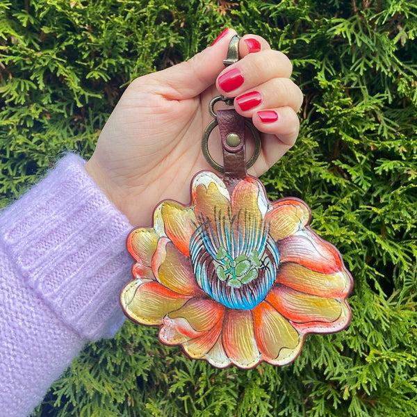 Anuschka Painted Leather Bag Charm K0033 - Keycharms