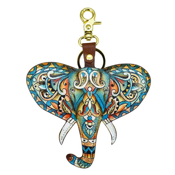 anuschka Painted Leather Bag Charm K0039 - Keycharms