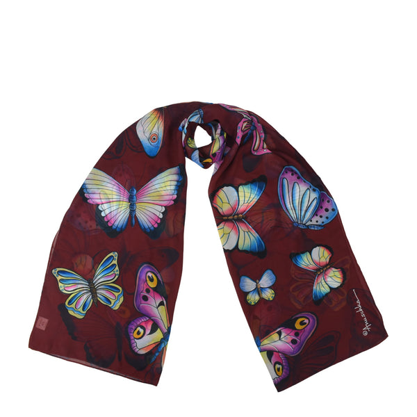 Anuschka Printed Chiffon Scarf - 3300