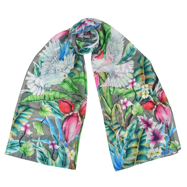 Anuschka Printed Chiffon Scarf - 3300