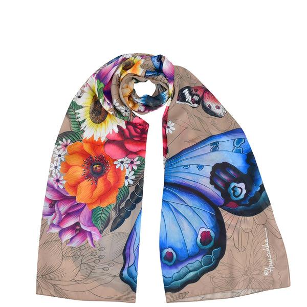 Anuschka Printed Chiffon Scarf - 3300
