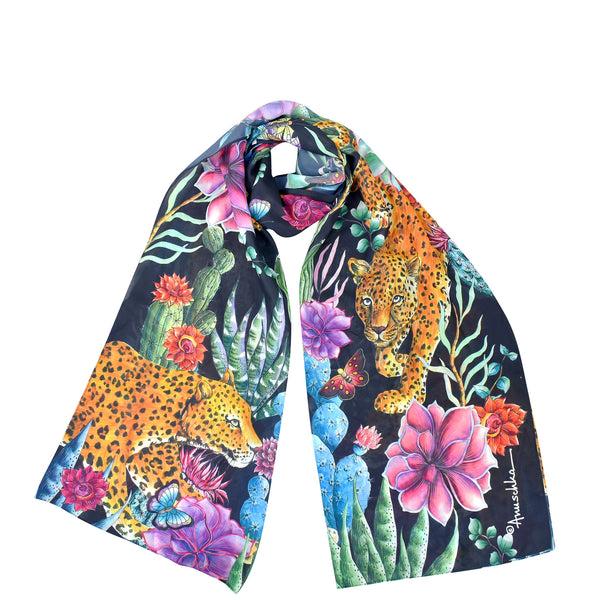 Anuschka Printed Chiffon Scarf - 3300