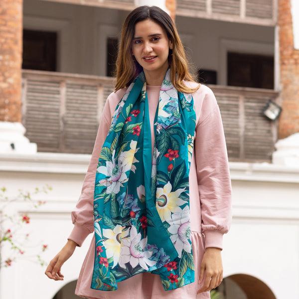 anuschka Printed Chiffon Scarf - 3300