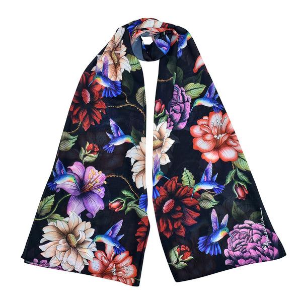 Anuschka Printed Chiffon Scarf - 3300