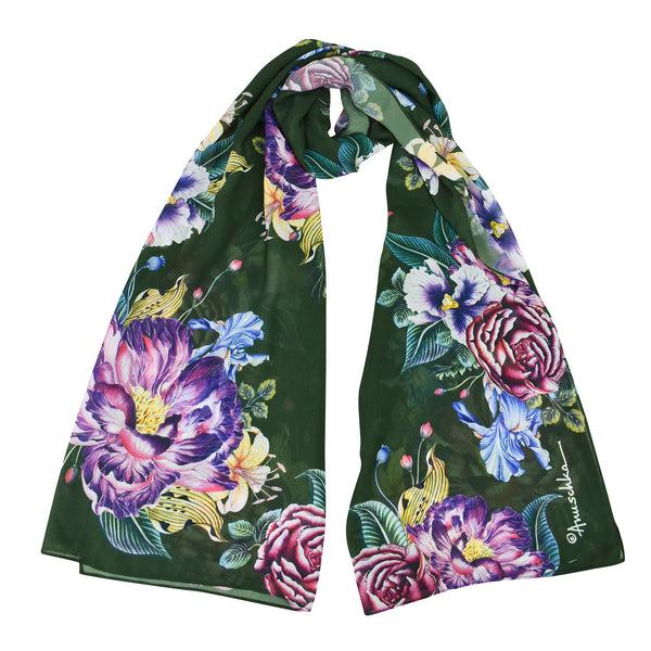 Anuschka Printed Chiffon Scarf - 3300