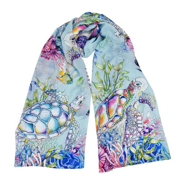Anuschka Printed Chiffon Scarf - 3300