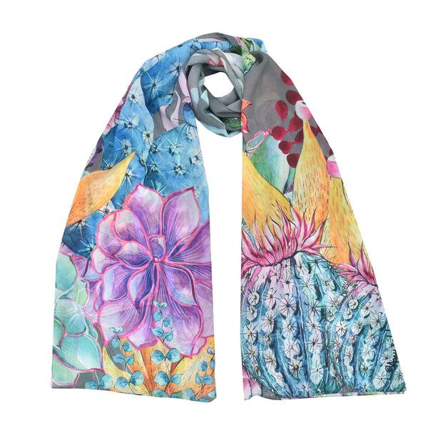 Anuschka Printed Chiffon Scarf - 3300