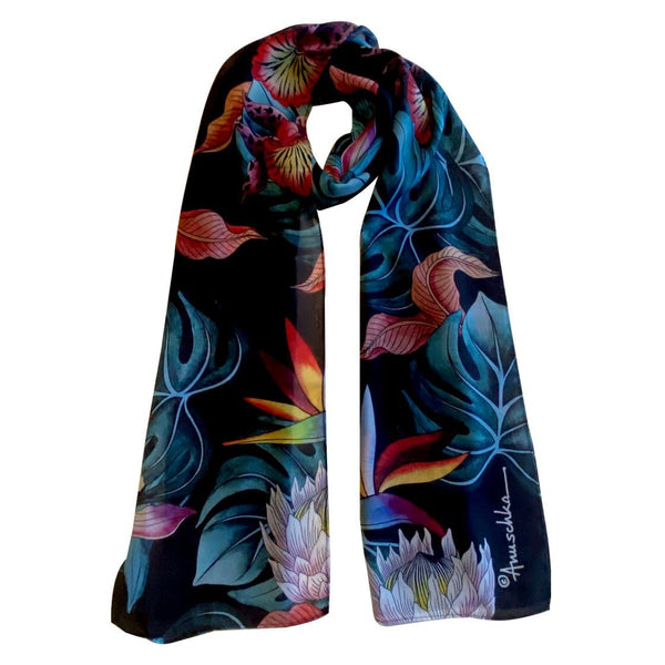 Anuschka Printed Chiffon Scarf - 3300