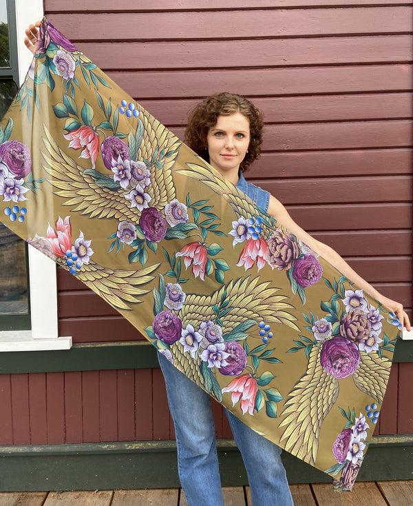 Anuschka Printed Chiffon Scarf - 3300