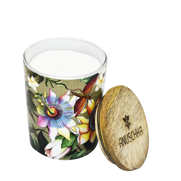Anuschka Printed Glass Candle Jar - 25005