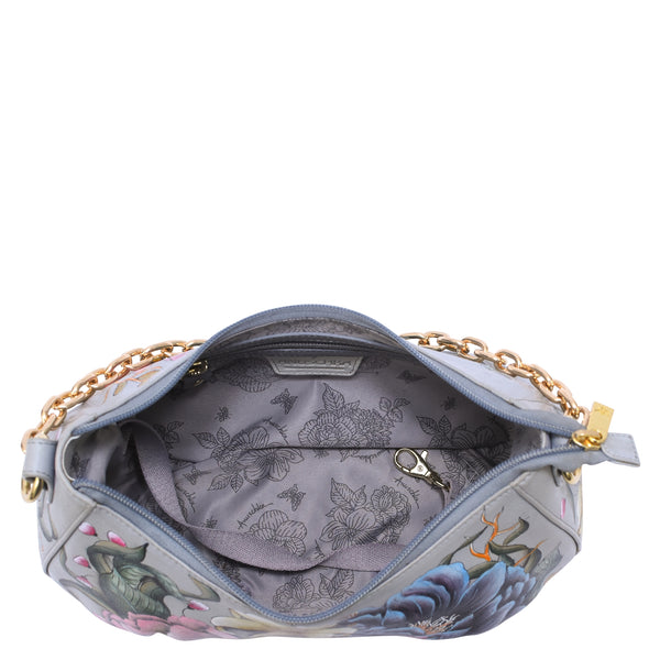 Anuschka Ruched East West Hobo With Chain - 722