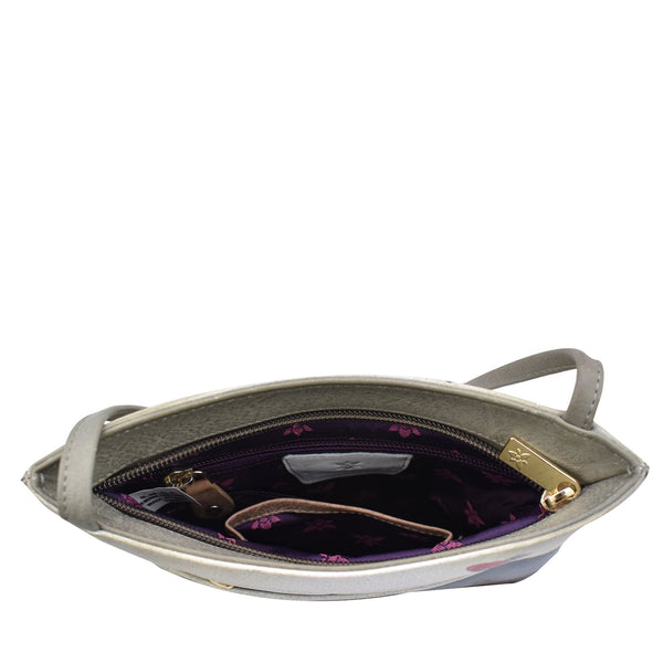 Anuschka Slim Crossbody With Front Zip - 452