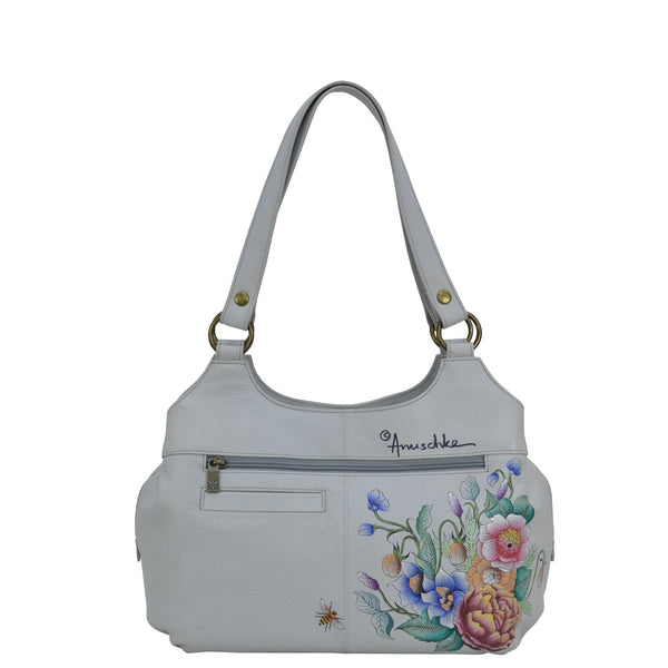 anuschka Triple Compartment Large Satchel - 652