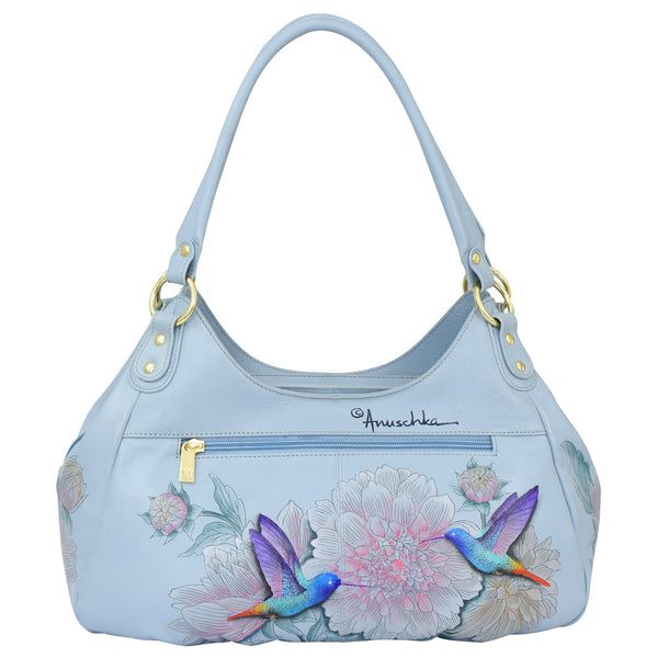 Anuschka Triple Compartment Ruched Hobo - 721