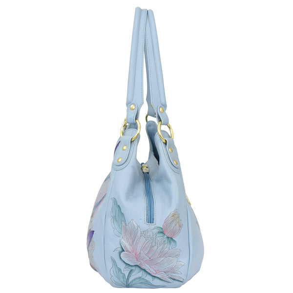 Anuschka Triple Compartment Ruched Hobo - 721
