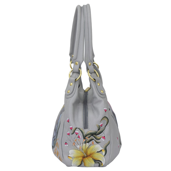 Anuschka Triple Compartment Ruched Hobo - 721
