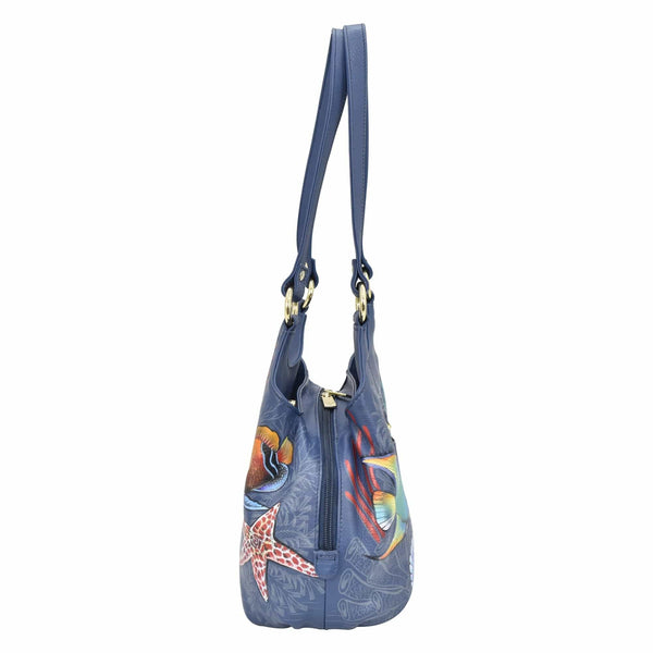 Anuschka Triple Compartment Satchel - 469