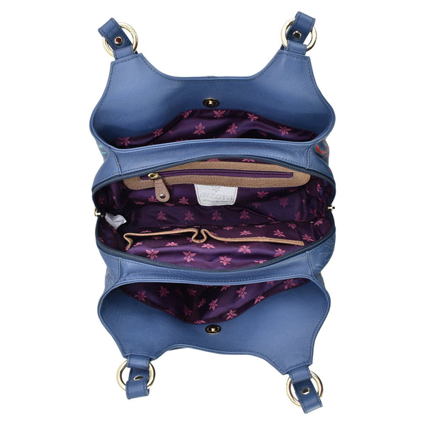 Anuschka Triple Compartment Satchel - 469