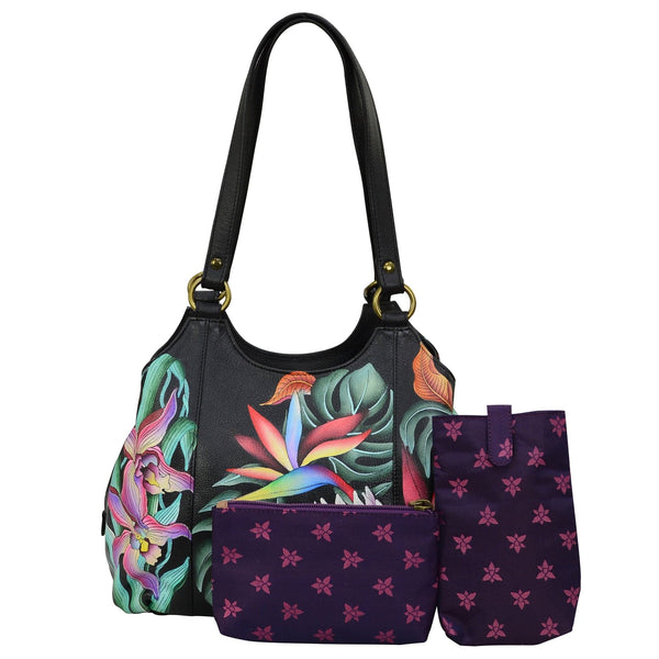 Anuschka Triple Compartment Satchel - 469