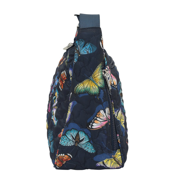 Anuschka Wanderlust Quilted Fabric Hobo - 16011
