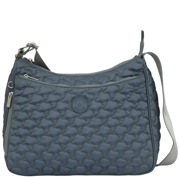 anuschka Wanderlust Quilted Fabric Hobo - 16011