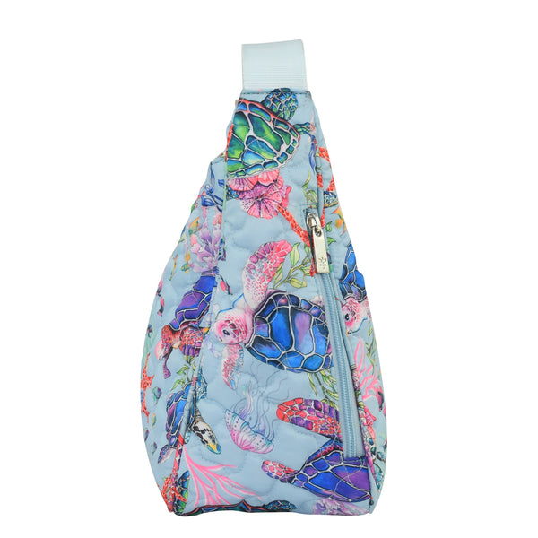 Anuschka Wanderlust Quilted Fabric Hobo - 16011