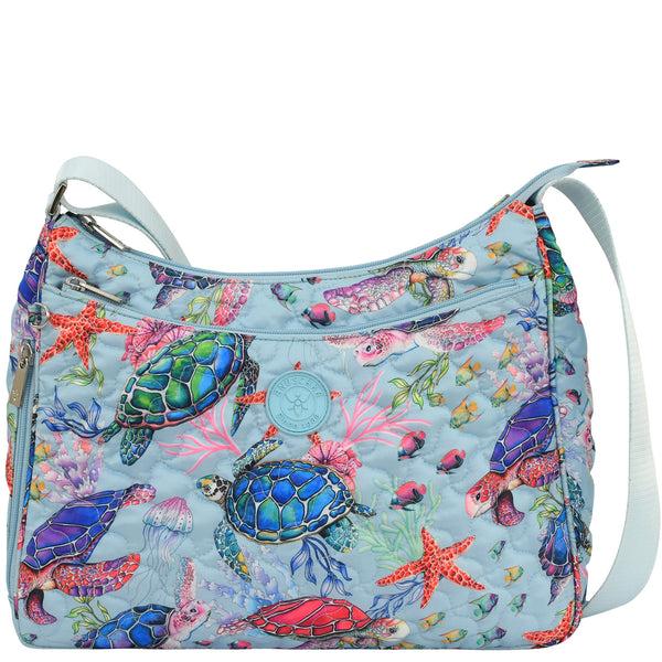 anuschka Wanderlust Quilted Fabric Hobo - 16011