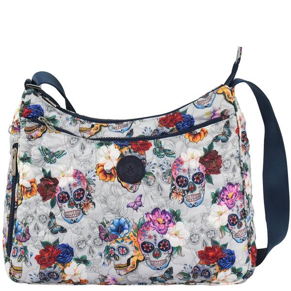 anuschka Wanderlust Quilted Fabric Hobo - 16011