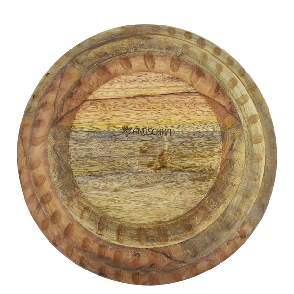 Anuschka Wooden Printed Bowl - 25003